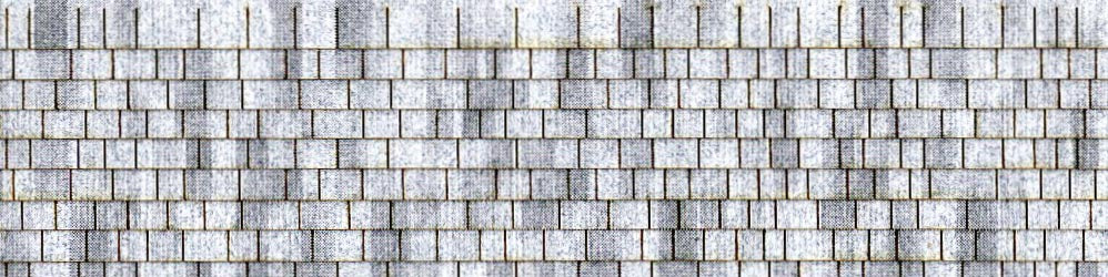 Random Gray Laser-cut Roof Shingles - HOSHG7B1