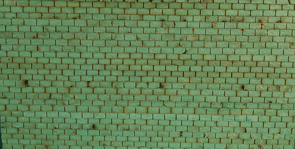 Shingles 3-Tab (Green) Laser-cut Micro-Plywood Kit - 1133 : N