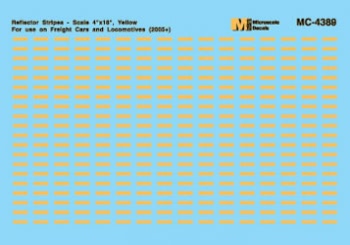 Reflector Stripes-yellow - 4389 : HO
