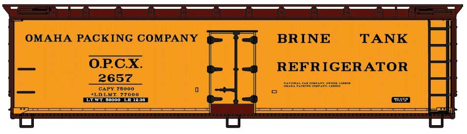 40' Wood Reefer Kit -- Omaha Packing OPCX #2660 - 81943 : HO