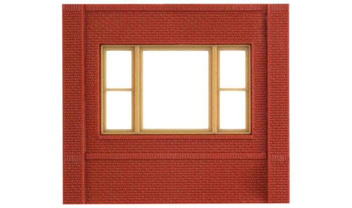 Dock Level Brick Wall Sections w/20th Century Window Kit - 30163 : HO