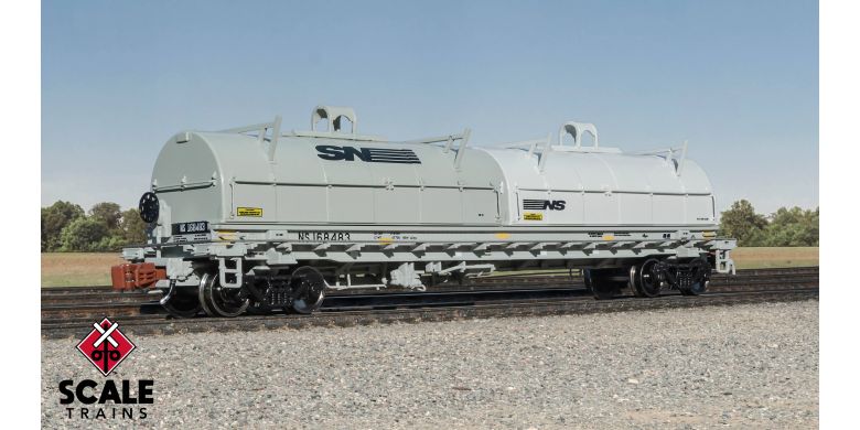 Thrall 48' 2-Hood Coil Steel Car, Norfolk Southern/Mismatched Thoroughbred Logos #168483 - SXT39492 : N