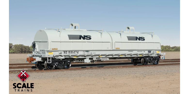 Rivet Counter Thrall 2-Hood Coil Steel Car, Norfolk Southern/Large Thoroughbred Logo #168474 - SXT40302 : HO