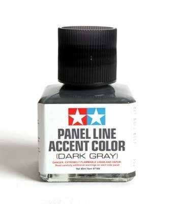 Panel Line Accent Color Wash 1.35oz 40ml, Dark Gray - 87199