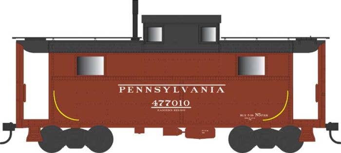 PRR Class N5 Steel Cabin Car (Caboose) - Pennsylvania Railroad 477004 - 43357 : HO