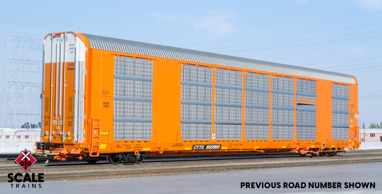 Gunderson 89' Multi-Max Autorack, Burlington Northern Santa Fe BNSF/CTTX 693942 - 38857 : HO
