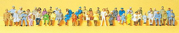 Seated People-48 Assorted - 14416 : HO