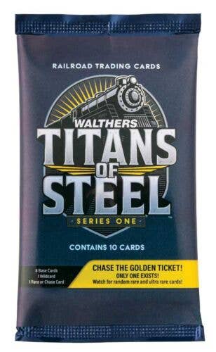 Single Card Pack - Titans of Steel(TM) -- Pack of 10 Trading Cards (8 Common, 1 Rare Card, 1 Wildcard) - Series One - 9001