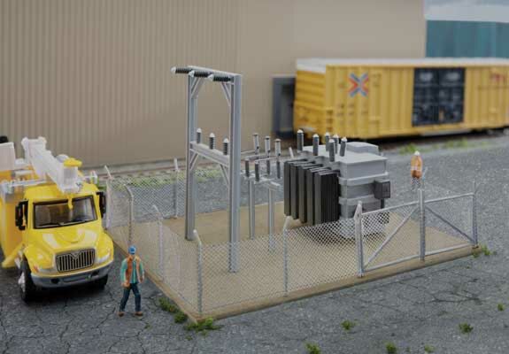 Small Substation Plastic Kit-4175 : HO