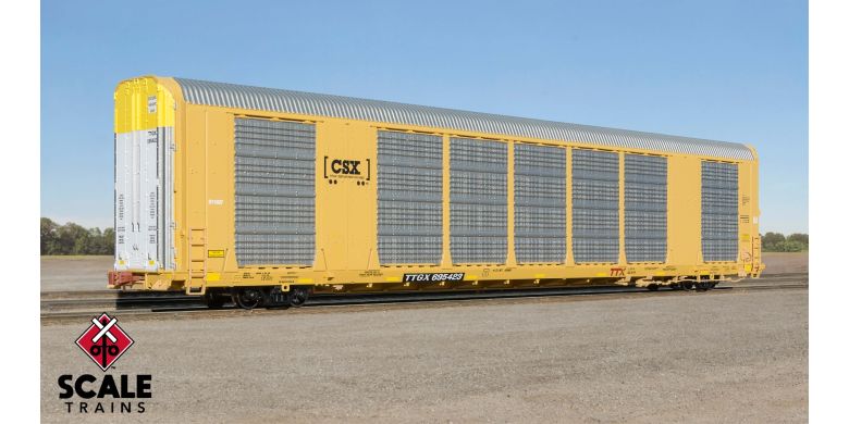 89' Gunderson Multi-Max Autorack, CSX/TTGX 695509 Boxcar Logo - 11571 : HO