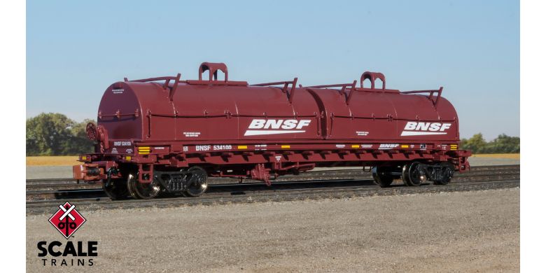 48FT Thrall 2-hood Coil Steel Car, Burlington Northern Santa Fe BNSF 534100 - 38637 : N