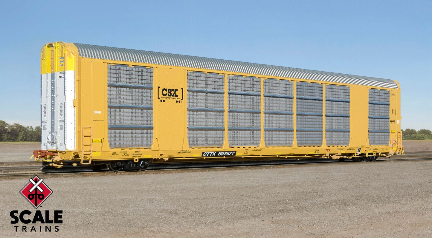 89' Gunderson Multi-Max Autorack, CSX Boxcar Logo CTTX 692613 - 38883 : HO