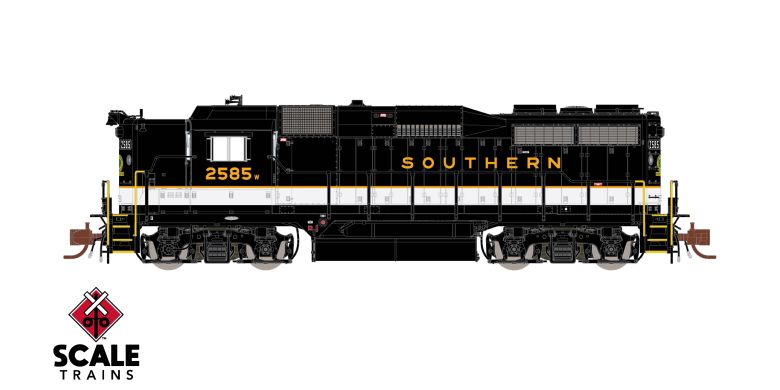Rivet Counter N Scale EMD GP30, Southern/Dulux/Partial Barricade Striping, DC/DCC Ready #2585 - 39984 : N