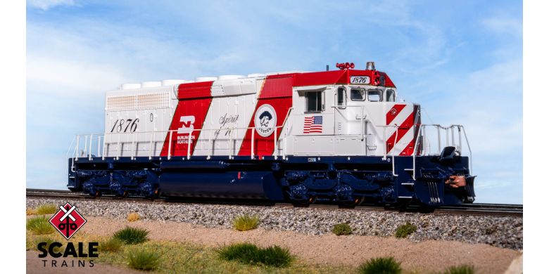 Rivet Counter EMD SD40-2, Burlington Northern/Bicentennial DCC & Sound #1876 - SXT40755 : HO