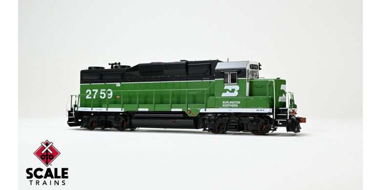 Rivet Counter EMD GP39E, Burlington Northern/White Face/Strobe Lights #2761 DCC & Sound - SXT40931 : HO