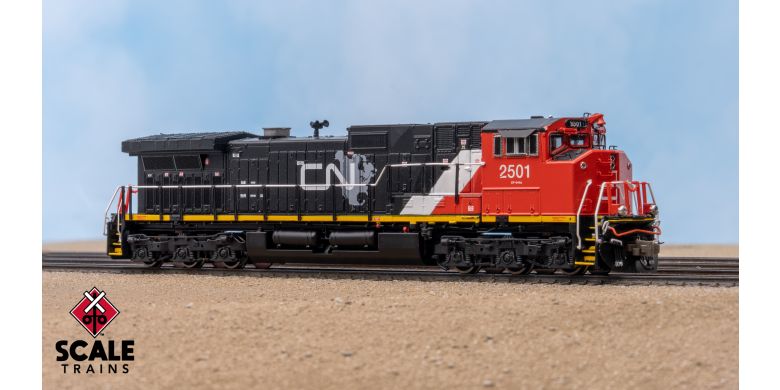 GE DASH 9-44CWL, Canadian National/4 Window Cab/North America Map/As Delivered #2519 DCC/SOUND - SXT41705 : N