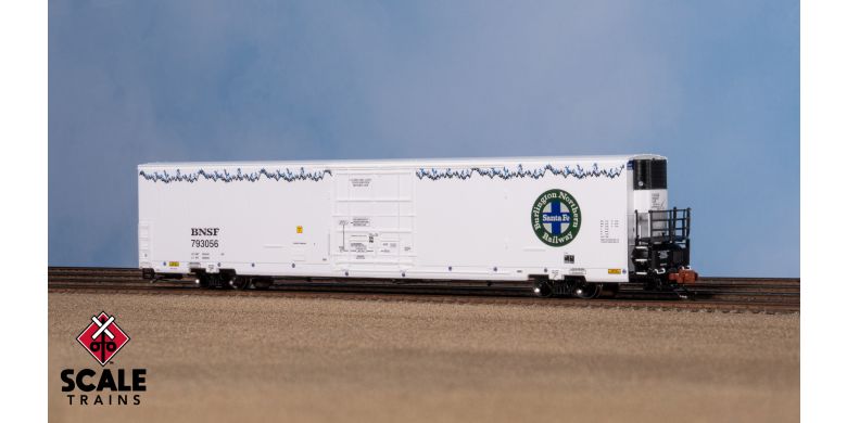Trinity 82' 7883 Mechanical Reefer, BNSF/As Delivered/Roofline Icicles/Carrier HVAC #793192 w/Sound - SXT41851 : N