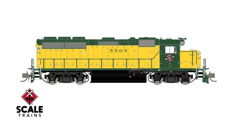 EMD GP40 Phase Ia, Chicago & NorthWestern/OY Scheme/Employee Owned #5505 DCC/Sound - SXT41949 : N