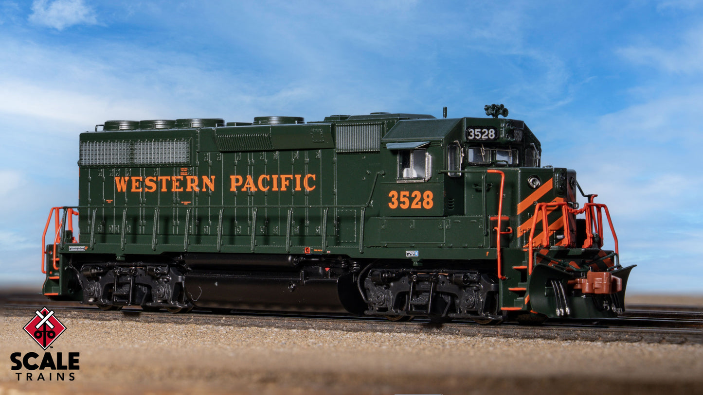 EMD GP40 Phase IIc, Western Pacific/Perlman Green #3528 DC/DCC Ready - SXT42010 : N
