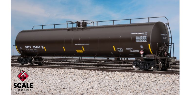 Rivet Counter ARI 33K Gallon Spiral Jacketed Tank Car, General American Transportation/LPG/Early/GATX #35458 - SXT42410 : HO