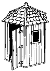 Telephone Shelter (Wood) Kit 1/pkg - 3114 : HO