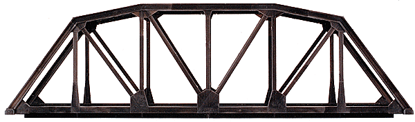 Through Truss Bridge Kit w/Code 80 Rail -- Silver - 2571 : N