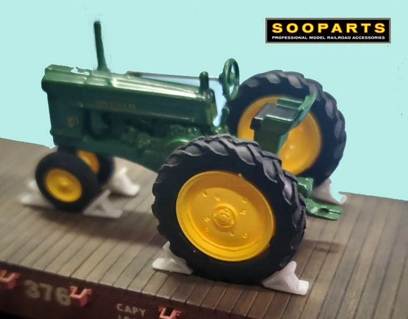 N Scale Flat Car Tractor Blocking 16/pk - 221201 : N