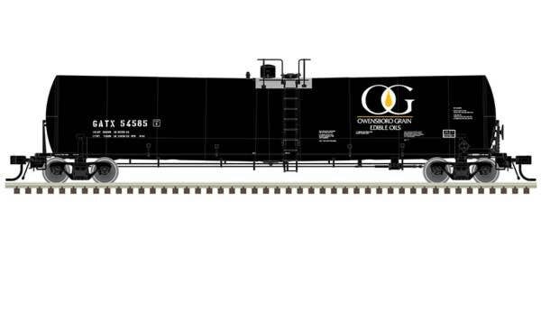 Trinity 25,500-Gallon Tank Car 3-Pack Owensboro Grain GATX 54562, 54575, 54596 - 50006176 : N