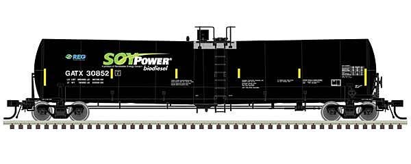 Trinity 25,500-Gallon Tank Car Soy Power Bio Fuels GATX 30836 - 50006183 : N