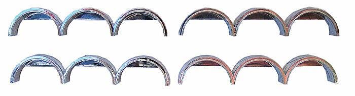 Truck Chrome-plated Triple Fenders (Pkg/3) - 5384 : HO