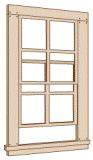 4/4 Double Hung Window 34"W X 81"H Adjustable Sash/Glazing 8/bag - W108NEB : HO
