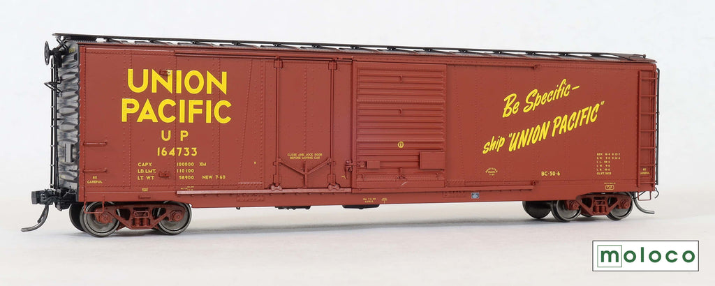 Omaha 50' Combo 15-2 boxcar, BC-50-6, Be Specific... Delivery scheme 1960, UP #164716 - 7506901 : HO