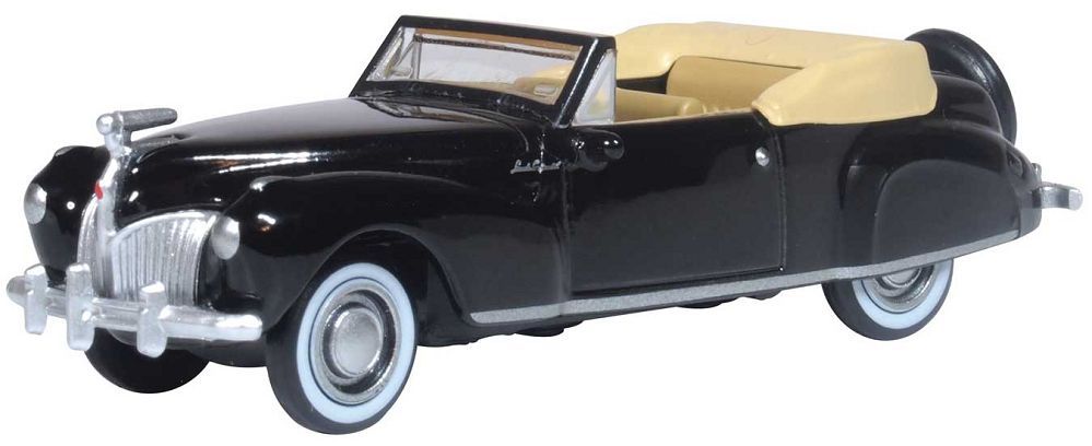1941 Lincoln Continental Convertible Top Down (Black/Tan) - 87LC41006 : HO