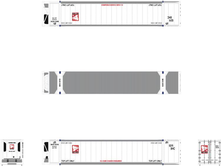CIMC 53 FT Reefer Container White Arrow w/Logo WARU 530709 - SXT10341 : N
