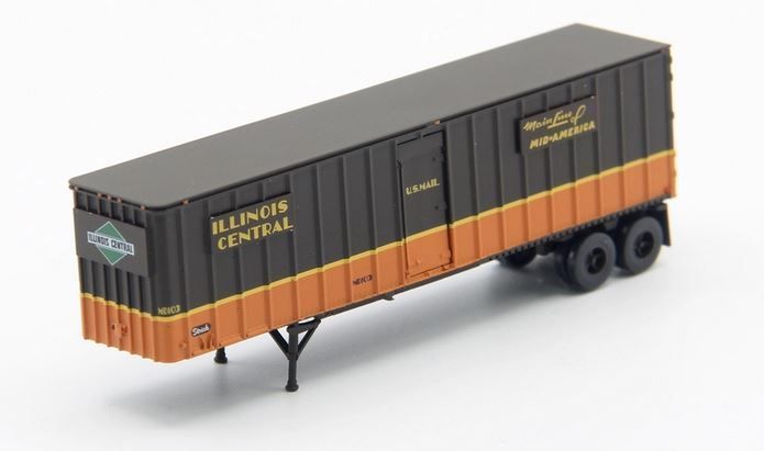 Flexi-Van 40 FT Exterior-Post Semi Trailer Illinois Central IC 44 - 4040604 : N