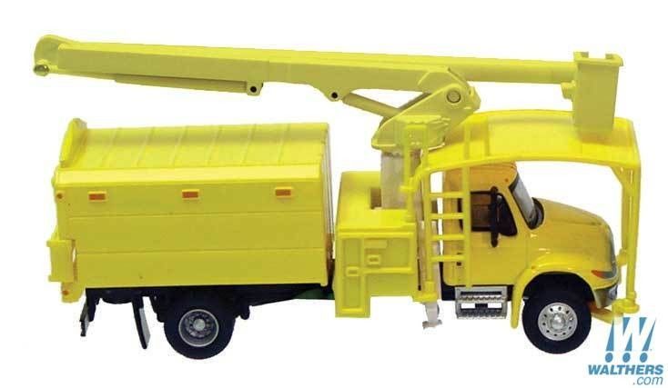 International 4300 2-Axle Truck with Tree Trimmer Yellow - 11743 : HO