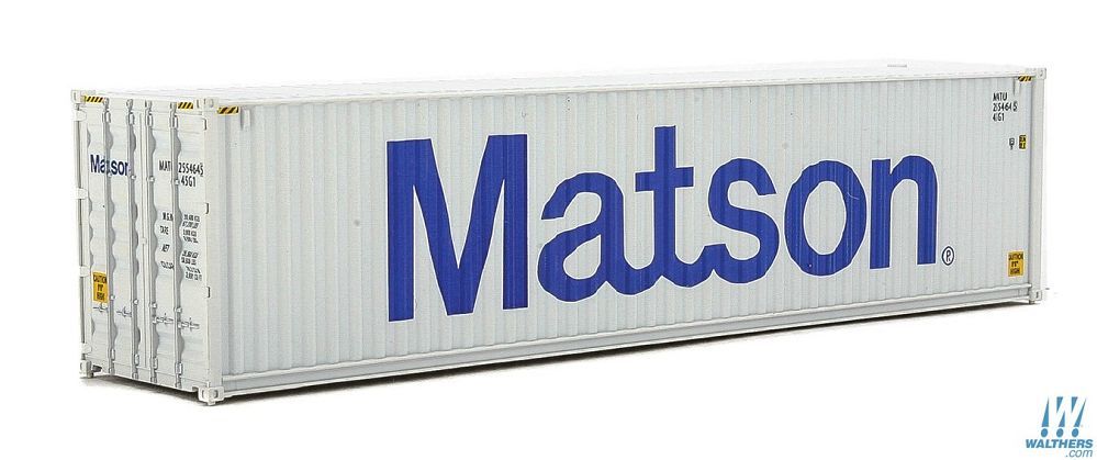 40 FT Hi-cube Corrugated Container Matson MATU 255464 - 8263 : HO