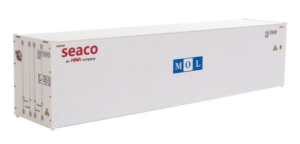40 FT Hi-Cube Smooth-Side Reefer Container - Mitsui Overseas Lines - SEACO/MOL SEGU 925058 - 8365 : HO