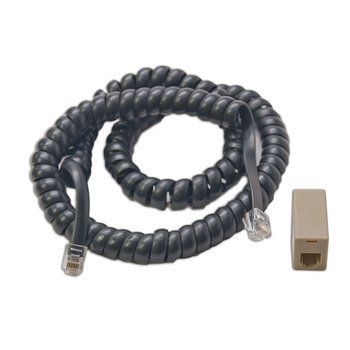 Coiled Cord & RJ12 Modular Adapter - LNCCMC1