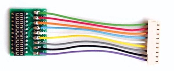 T-1"-21 JST 9-Pin to NEM21 Socket, 1" 2.54cm Wires - 1352