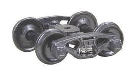 Bettendorf 50-Ton Fully Sprung Metal Trucks w/33 Inch Code 110 Smooth Back Metal Wheels - 500 : HO