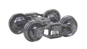 Bettendorf T-Section Fully Sprung Metal Trucks w/Code 110 33 Inch Ribbed-back RP-25 Metal Wheels - 511 : HO