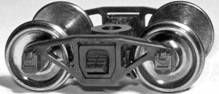 Barber-Bettendorf Swing Motion Caboose Trucks w/33" Standard Metal Wheelsets - 105 : HO