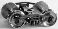 50-ton Barber Lateral Motion Trucks w/33" Semi-scale Metal Wheelsets - 209 : HO