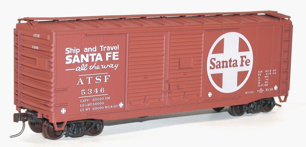 40" AAR Double Door Boxcar Santa Fe ATSF 5346 Kit - 3635 : HO