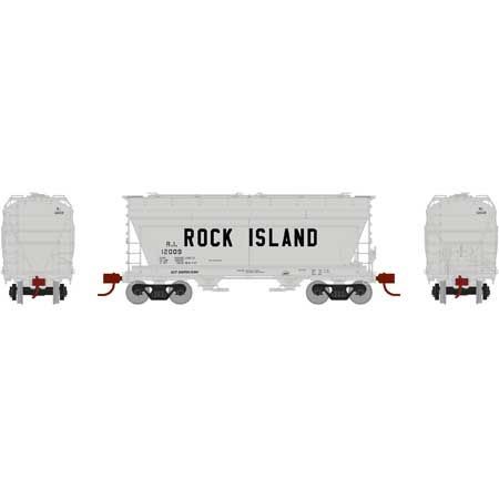 ACF 2970 2-Bay Covered Hopper Rock Island - 23454 : N