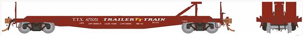 50 Ft Flat Car-138009A : HO