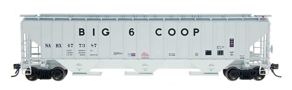4750CF Rib-Sided 3-Bay Covered Hopper Big 6 Coop-65295 : N