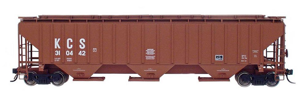 4750CF Rib-Sided 3-Bay Covered Hopper Kansas City Southern-65305 : N