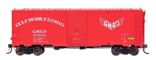 40' Modified (internal height to 10'6") AAR Boxcar Gulf Mobile & Ohio (red) - 45828 : HO